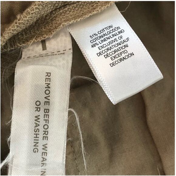 Ann Taylor LOFT Khaki Riviera Shorts Size 2 Linen Summer Casual Business - Picture 8 of 10